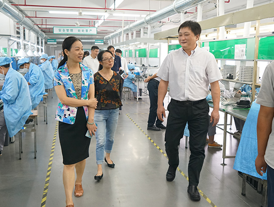 杭州市城市管理局黨組成員、副局長宋曉青一行蒞臨勇電參觀考察