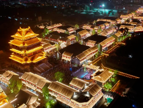 山東莒國古城文旅夜游燈光，百萬余人共賞千年雅韻